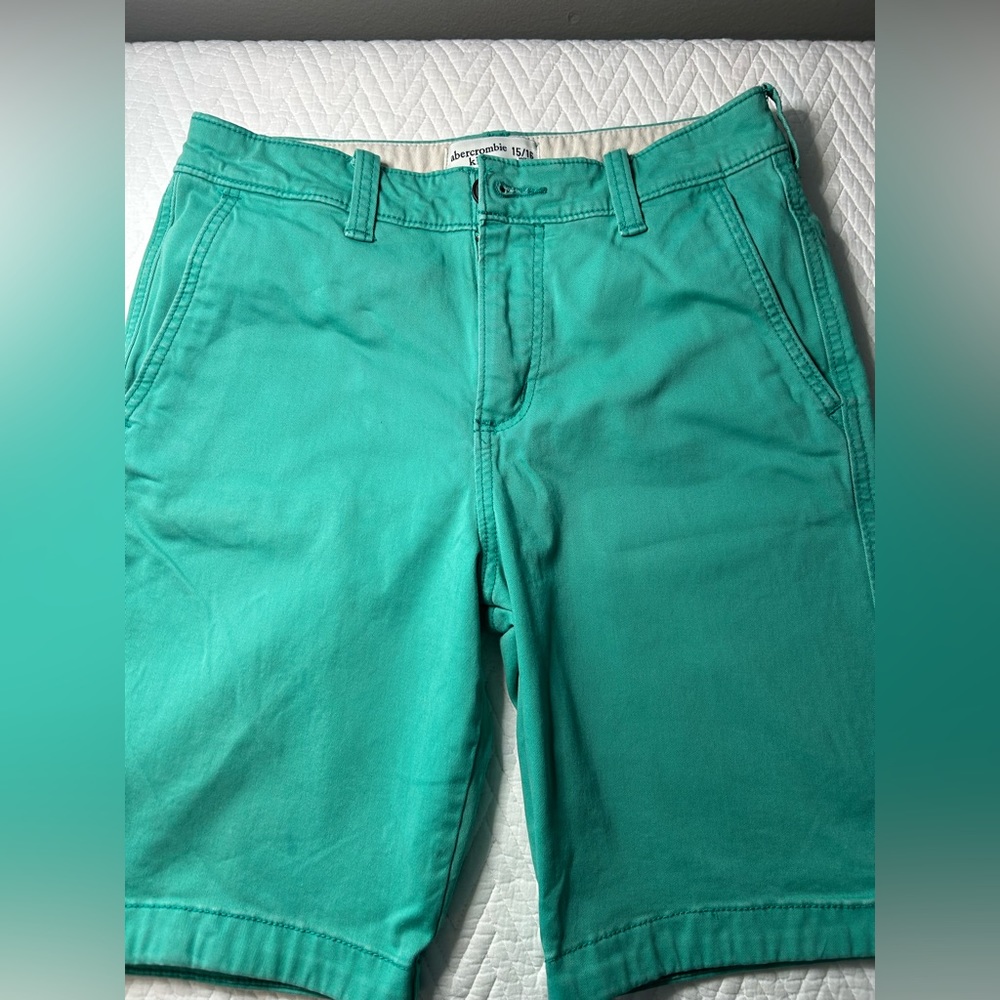 Abercrombie and Fitch‎ kids boys size 15/16mint green shorts like new